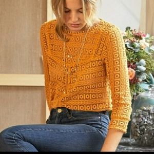 Sezane Crochet Top